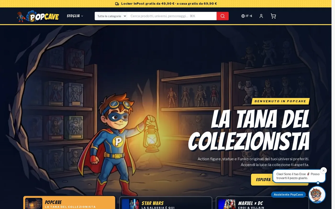 La home di PopCave